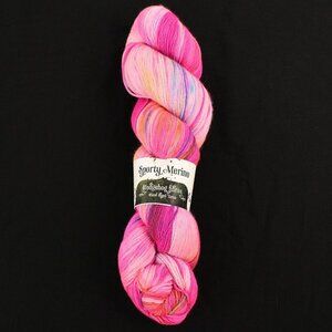 Hedgehog Fibres Sporty Merino Yarn 17.5 Micron Wool Hand-Dyed Pink Blue